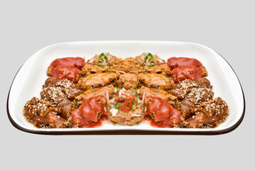 chicken wings with bbq sauce, broaster, spicy, buffalo