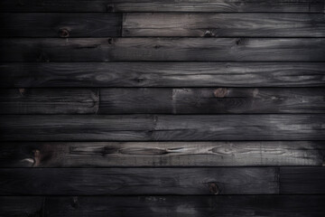 Fototapeta premium Black wood plank wall, wooden background, vintage dark grunge texture wallpaper
