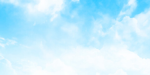 Plakat Blue sky with cloud closeup. Vector concept design blue sky background.