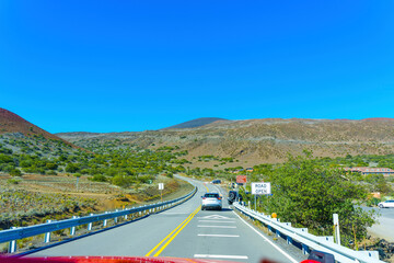 Road Exit to the Visitor Station at the Base of Mauna Kea