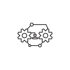 gears vector for Icon Website, UI Essential, Symbol, Presentation