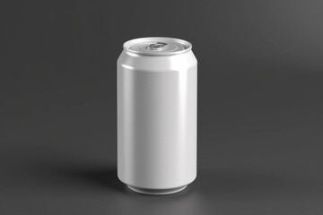  Soda Can White Blank 3D Rendering Mockup