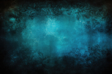 Fototapeta na wymiar Dark black blue fancy background grunge texture