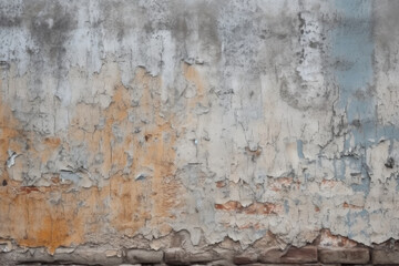 Old concrete cement wall, grunge rough texture, paint background, fancy wallpaper, summer banner spring poster