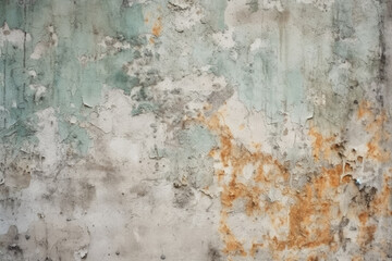 Old concrete cement wall, grunge rough texture, paint background, fancy wallpaper, summer banner spring poster