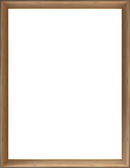 Covetto style picture frame with a transparent background