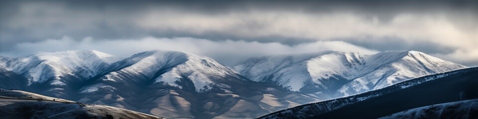 Obraz premium snow covered mountains in winter