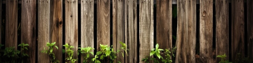 Beautiful Wooden Fence Texture Background. Generative AI