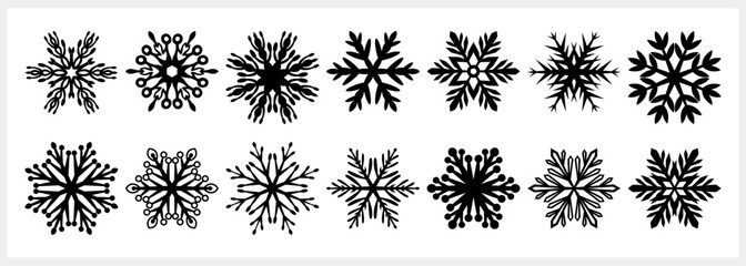 Snowflake icon isolated. Christmas and winter emblem. Xmas design. Vector stock illustration. EPS 10