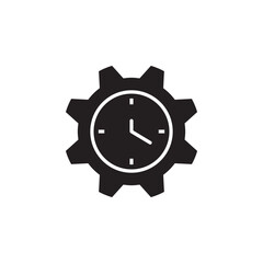 gear clock vector for Icon Website, UI Essential, Symbol, Presentation