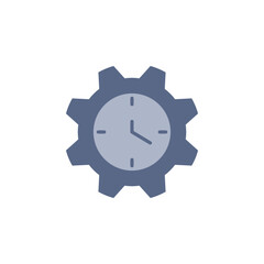 gear clock vector for Icon Website, UI Essential, Symbol, Presentation