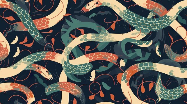 Snake slithers Pattern