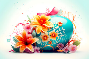 Captivating Floral Infused Easter Egg