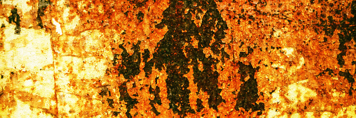 Rusty metal orange texture. Orange cement concrete texture. Perfect grunge background