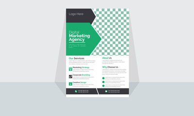 Modern Corporate and Creative Business Flyer Design Template Horizontal Name Flyer Simple and Clean Visiting Flyer Vector illustration Colorful Business Flyer, Brochure Design Professional
