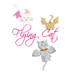 Cat and pink letters with pink ribbon