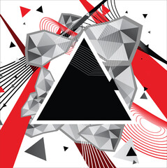 abstract colorful background with triangles