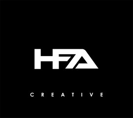 Fototapeta premium HFA Letter Initial Logo Design Template Vector Illustration