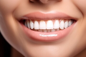 Obraz premium Bright Smile with Teeth Whitening, Generative AI