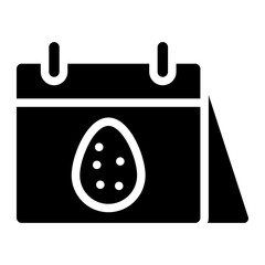 Fototapeta premium Easter glyph 