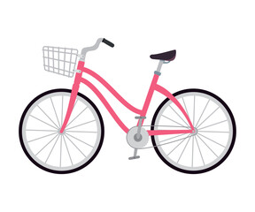 Modern bike icon isolated
