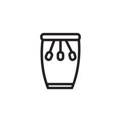Conga Drum Music Outline Icon
