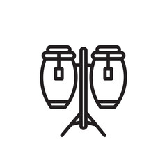 Conga Drum Music Outline Icon