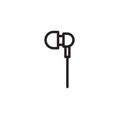 Earbuds Earphone Music Outline Icon