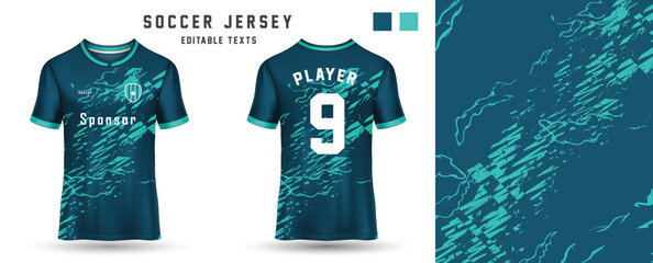 Vector soccer jersey sport tshirt template design mockup for football club 12