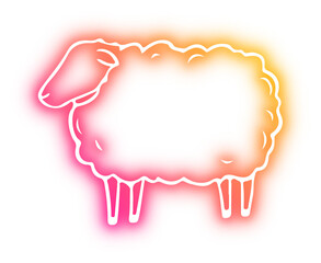 Collection of animal neon