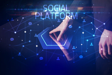Navigating social networking with social icons