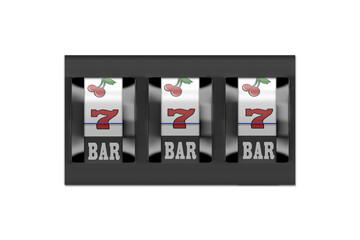 Computer generated image of casino slot machine