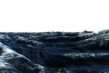 Obraz premium Dark blue rough stormy ocean