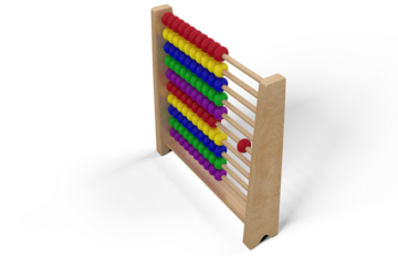 Composite image of abacus toy
