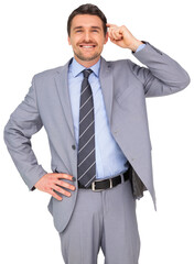 Thinking businessman