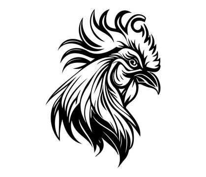 Chicken cock Rooster, Chickens roosters, Farm Animal illustration 