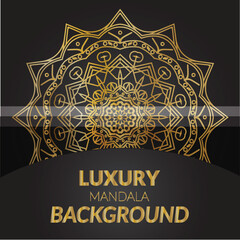 Modern Luxury Mandala Design Template