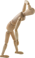 3d illustration of injured figurine 