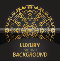 Modern Luxury Mandala Design Template