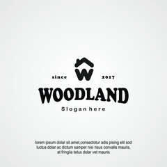 W logo for company real estate and property