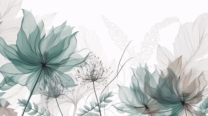 seamless floral pattern botanic generative ai