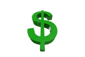 Green Dollar symbol