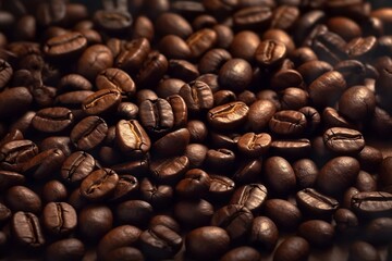 Obraz premium Coffee Bean Background: Abstract Pattern and Wallpaper