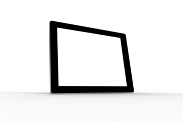 Digitally generated image of computer tablet
