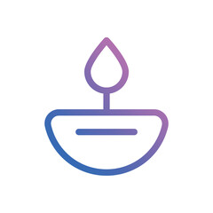 Diwali icon vector stock.