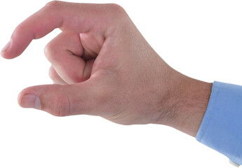 Cropped hand of businessman gesturing