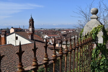 The town of Fossano seen from above