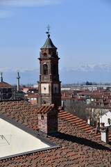The town of Fossano seen from above