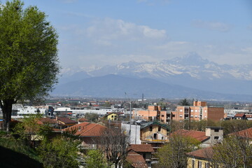 The town of Fossano seen from above