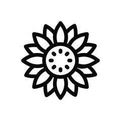 Flower icon vector stock.